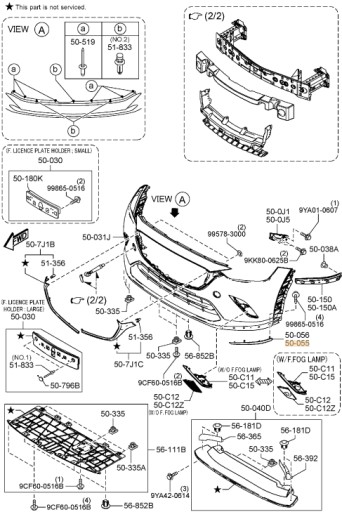 LISTWA ZDERZAKA PRZÓD LEWA MAZDA CX-3 DK CHROM ORYGINAŁ za 357.50