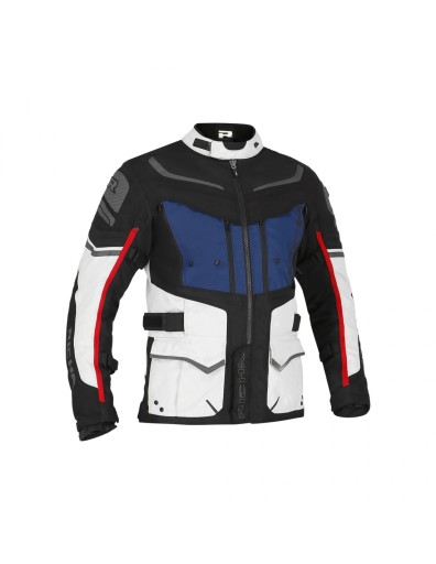 Куртка Richa Infinity II Adventure Светло-серая, синяя, красная, XXL