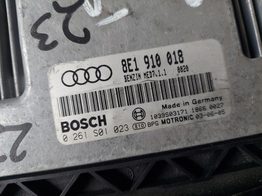 A4 B6 2.0 FSI 8E1910018 unité de commande électronique uce moteur