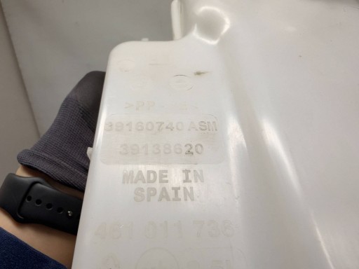 C3 Aircross washer fluid tank 39138620