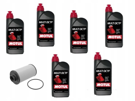 Комплект volkswagen seat skoda dsg - фільтр + масло motul dctf 6л для кпп