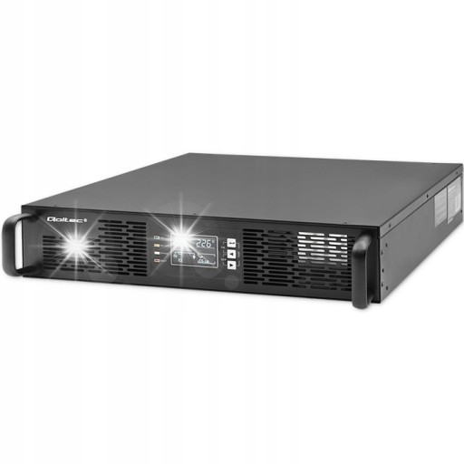 Джерело безперебійного живлення стійка дбж qoltec 1000w стійка 24v 7ah повний синус сервер