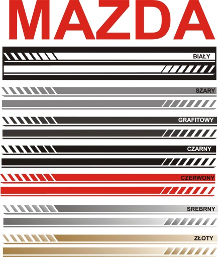 MAZDA универсальные ремни 180см авто тюнинг наклейки