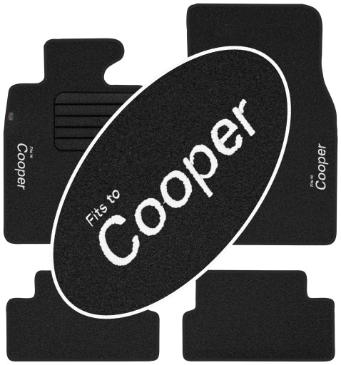 Mini Cooper II 2006-2013 велюр с вышивкой