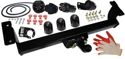 КОМПЛЕКТ БУКСИРУЮЧОГО ГАКА + 7PIN + ПЕРЕХОДНИК 7/13P SUZUKI VITARA 1988-2005