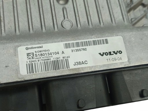 Ordinateur Unité de contrôle Moteur VOLVO S60 II 1.6 D2 114KM 31355792