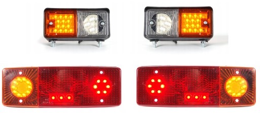 W06DL W06DP - ПЕРЕДНІ + ЗАДНІ ЛАМПИ C-360 КОМПЛЕКТ L + P LED WAS