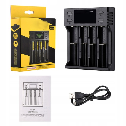 Зарядное устройство для литиевых аккумуляторов NiMH 4-слотов