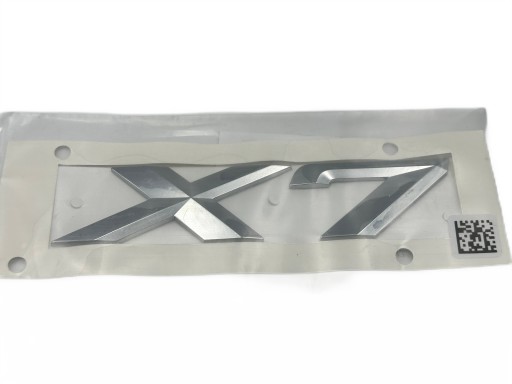 7 424 - НОВАЯ ЭМБЛЕМА С НАПИСЬЮ X7 BMW X7 7424680