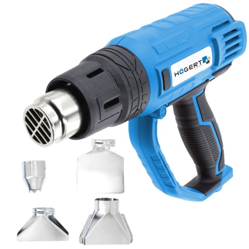 Теплова гармата 2000W 600°C Hogert HT2C550 4 насадки