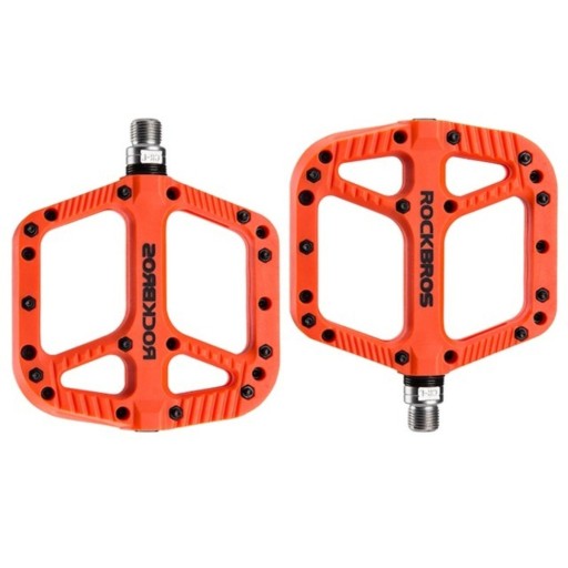 Педалі на платформі Rockbros Помаранчеві та червоні педалі на платформі
