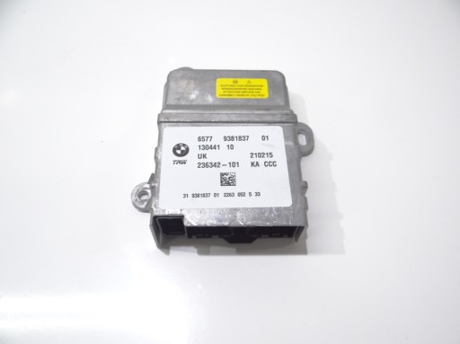 modulo SENSOR airbag airbag BMW F45 F46 9381837