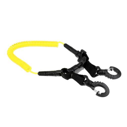 Scuba Diving Lanyard Dive Coil Camera žltá