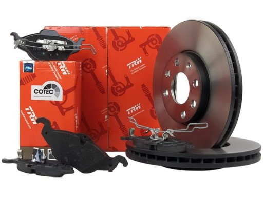 TRW ДИСКИ + КОЛОДКИ ПЕРЕДНІ OPEL ASTRA G 4OTW 256MM