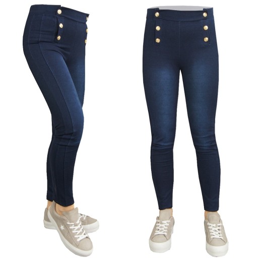 Distribution4you Дитячі довгі легінси, що імітують джинси, різнокольорові 122