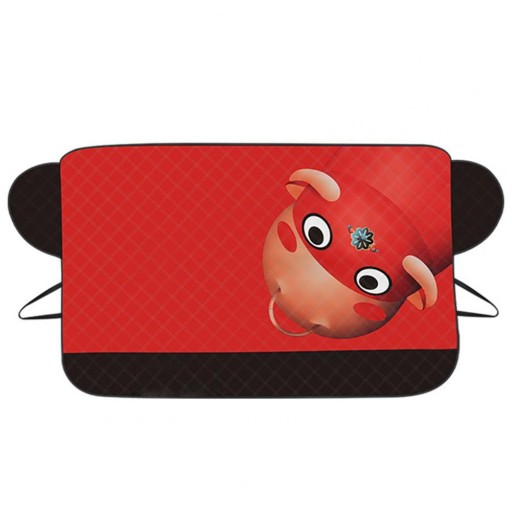 Сонячний для автомобіля милий Сонячний хаскі на зиму