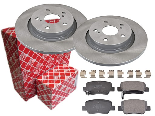 Диски колодки FEBI задня TOYOTA AVENSIS T27