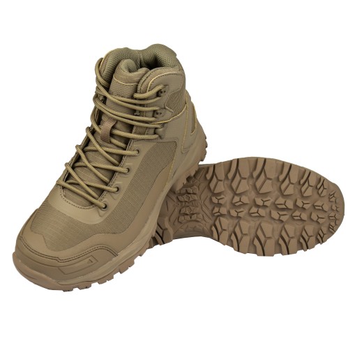 Високі черевики Mil-Tec LIGHTWEIGHT TACTICAL BOOTS 42 відтінки коричневого та бежевого