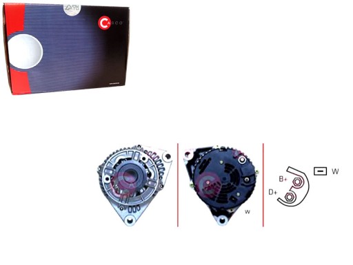 PRO/CAL10152AS - Генератор 12v 90a в каско + помічник при зіткненні №34