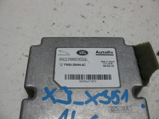 JAGUAR XJ X351 FL 3.0 D 16R module control unit springing FW93-3B494-AC