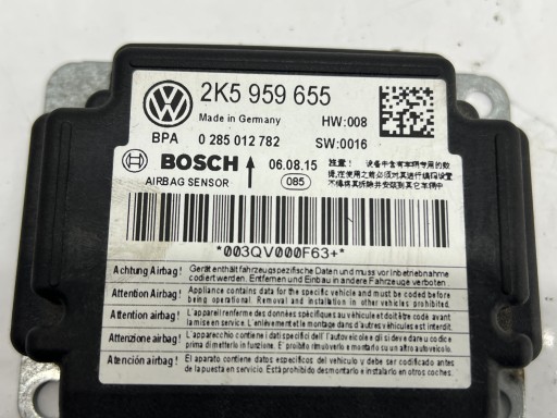 VW CADDY III LIFT 15-20R 2K5959655 centralina airbag