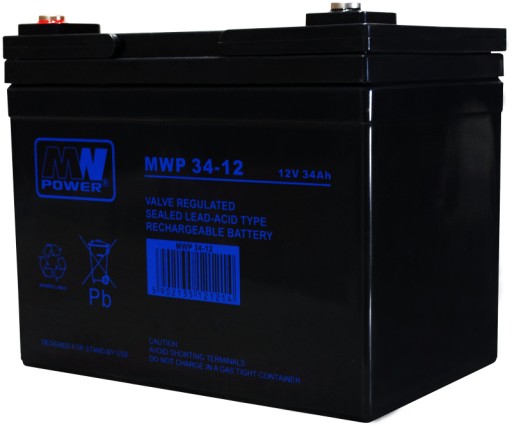 Аккумулятор agm аккумулятор vrla mw power mwp 34ah 12v mwp34 mwp34-12 источник питания