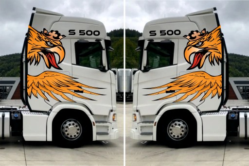 НАКЛЕЙКА SCANIA НОВАЯ МОДЕЛЬ PATTERN 20 ПОЛИМЕРНЫЕ НАКЛЕЙКИ