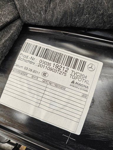 side left rear part MERCEDES W204 COUPE LIFT A2046902526