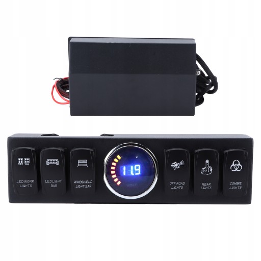 Панель запобіжників з 6-позиційним тумблерним перемикачем