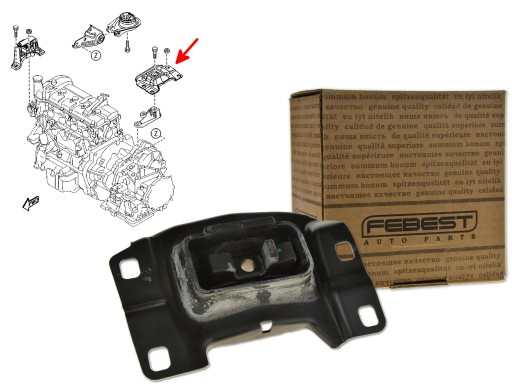 MZM-3LH - ПОДУШКА ДВИГУНА ВЕРХНЯ ЛІВА MZM - 3LH FEBEST