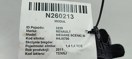 sensor SENSOR ESP 479305259R RENAULT MEGANE SCENIC III