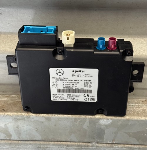 module komunikacyjny klasy A Mercedes W176 A2059000524 Komunikacja ECU