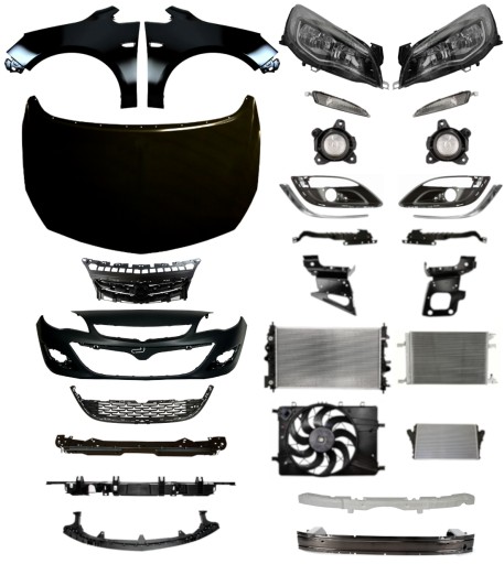 2488 - Opel Astra J 12-15 Ремінь бампера Капот Крило