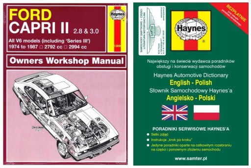 Ford Capri 2.8 3.0 74-87 Керівництво по ремонту Haynes