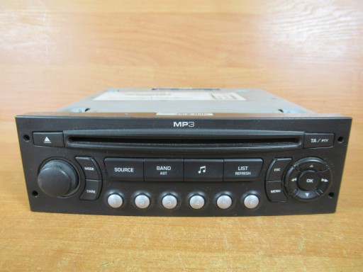 RD4 N1 - Радіо CD MP3 PEUGEOT 207 307 Lift CITROEN C3 FL C4