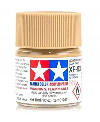 PROFESIONÁLNA AKRYLOVO-ALKOHOLICKÁ FARBA TAMIYA 10ml XF-93 LIGHT BROWN DAK