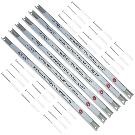 НАБОР ИЗ 6 МАГНИТНЫХ ПОЛОСОК МАГНИТНАЯ ПОЛОСКА ПРОЧНЫЙ ДЕРЖАТЕЛЬ ИНСТРУМЕНТА