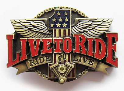 Жить, чтобы ездить .. V1 пряжка шпилька застежка бронза