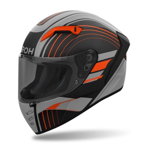 AIROH CONNOR ACHIEVE ORANGE MATT HELMET (M)