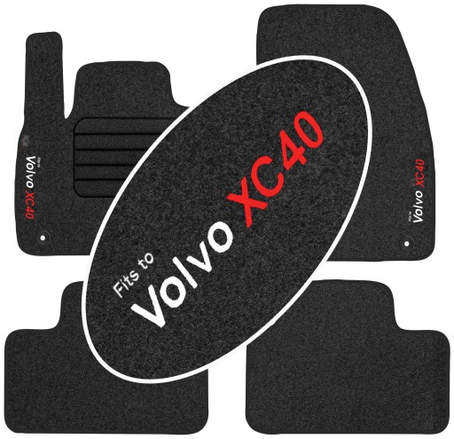 Volvo XC40 2018- Dywaniki welurowe