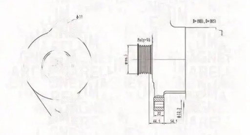 Генератор 063732062010 magneti marelli