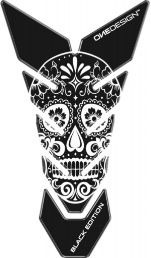 ONEDESIGN tankpad черный EDITION череп 4