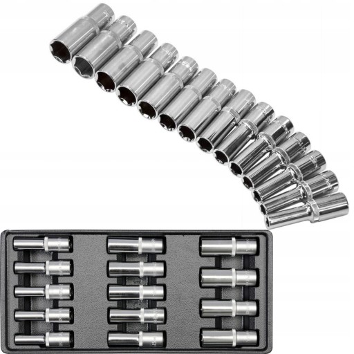 YATO картридж + колпачки длинные 8-21 мм 1/2 