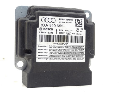 modul SENSOR airbag POWIETRZNYCH AIRBAG AUDI A1 8X 8XA959655