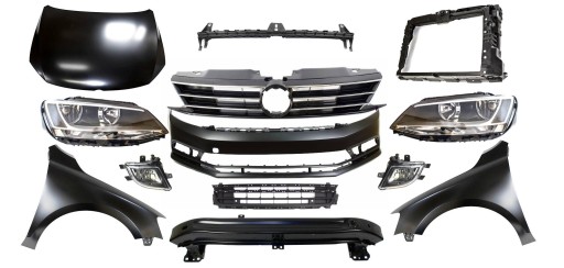 32C296-3 - VW JETTA LIFT 15-ПЕРЕДНЯ ЧАСТИНА АВТОМОБІЛЯ НОВИЙ КОМПЛЕКТ