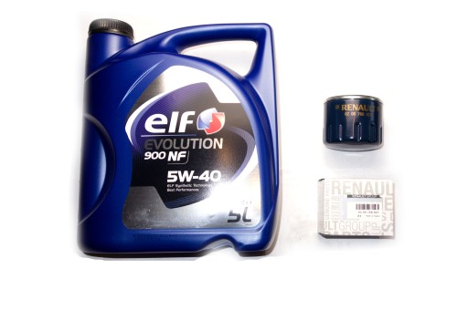 8200768927 - МАСЛЯНЫЙ ФИЛЬТР + МАСЛО ELF 5W-40 RENAULT 1.5 1.9 DCI