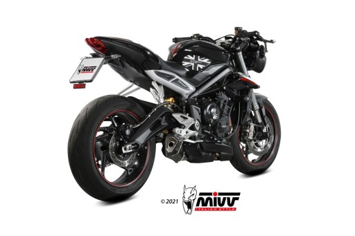 T.019.LDRB - MIVV ВИХЛОП SLIP-ON TRIUMPH STREET TRIPLE 765 R / RS