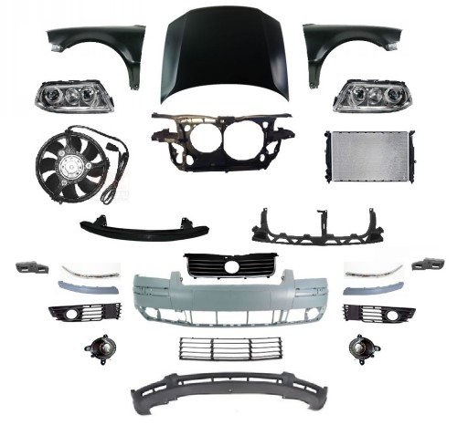 3B0941015AK, 3B0941015AN, - PASSAT B5 00-05 ФОНАРЬ РЕМНЯ ПЕРЕДНЕГО БАМПЕРА КАПОТА