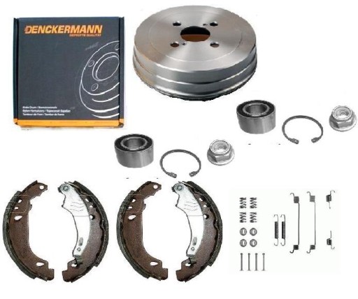 БАРАБАНЫ ЧЕЛЮСТИ ПОДШИПНИКА RENAULT 19 CLIO И TWINGO