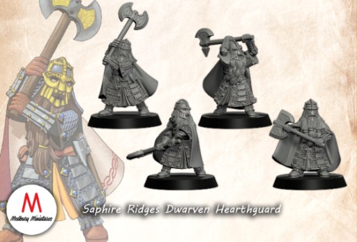 Saphire Ridges Dwarven Hearthguard x4 3dmonkeypl